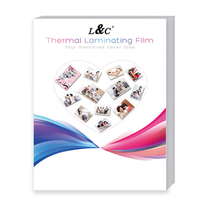 L & C PET Thermal Laminating Pouch Film 80マイク136ミリメートル × 188ミリメートル20 Sheets - Product Image 1