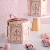 Boîte cadeau personnalisée avec logo imprimé, emballage en papier pour cadeaux, avec bonbons, chocolats, cadeau de naissance, boîte surprise pour bébé, anniversaire de bébé
