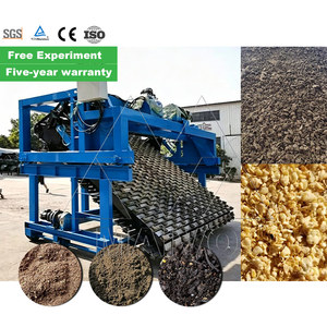 Retourneur de compost durable de type chaîne à plaques de 1,8 mètre de profondeur pour engrais fermentés - Product Image 1