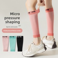 Manchons de compression pour les jambes, chaussettes de compression élastiques professionnelles pour la course à pied et les sports