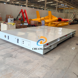 Hàng hóa nặng xử lý Xe điều khiển từ xa điện nền tảng xe tải thép cuộn Vật liệu xử lý phẳng vận chuyển để bán - Product Image 1
