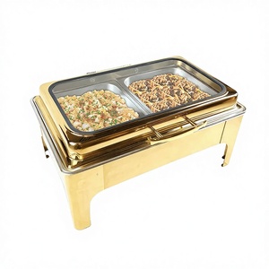 Calentador de Comida Comercial de Acero Inoxidable de 9L con Calentamiento a Combustible para Buffet, Hotel, Bodas y <span class=keywords><strong>Catering</strong></span> - Product Image 1