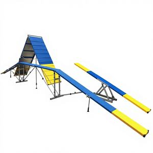 कुत्ते की चपलता स्टील 8 फीट कुत्ते लंबी पैदल चलने वाले लॉग ब्रिज रैंप डॉग पार्क और प्रतियोगिताओं के लिए बाधाओं - Product Image 6