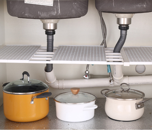 Organisateur de placard <span class=keywords><strong>extensible</strong></span> étagère de rangement réglable sous l'évier sous le lavabo armoire de cuisine - Product Image 3