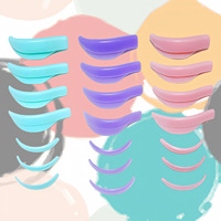 Molde estándar LU Lift para lifting de pestañas con queratina (7 pares), almohadillas de silicona para pestañas superiores e inferiores, herramienta de corte de bordes