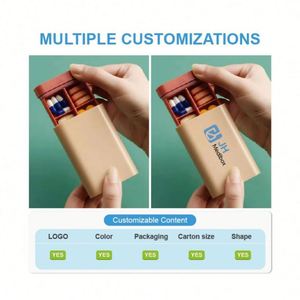 Jh Medibox - Estuche Semanal Personalizado con Logotipo, a Prueba de Niños, Organizador de Viaje, Pastillero de PP Multicolor para Vitaminas y Gomas Dentales para Mujer - Product Image 4