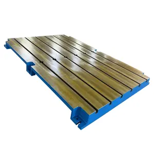 cast iron flat measurement table cast iron T-slot surface welding plates