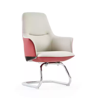 Chaise de direction en cuir véritable, chaise de bureau élégante, chaise ergonomique.