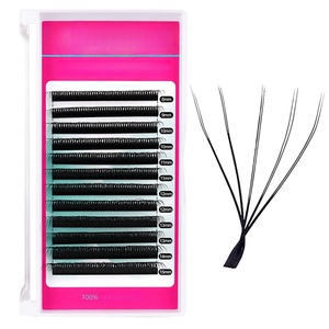 Extensiones de Pestañas Negras Mate al por Mayor, 0.03, Aspecto Natural, Color Marrón Cachemira - Product Image 2