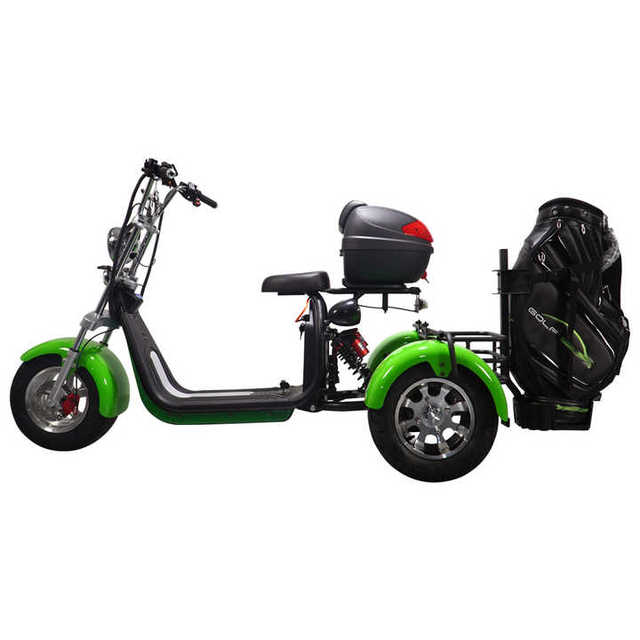 2025 New Design Citycoco 2000w Adult Electric 3 Wheel Scooters Tricycle With Removable Battery
