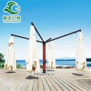 Sombrilla de Jardín Tipo Pagoda, Parasol de Madera Indonesio, 800*800 CM - Product Image 3