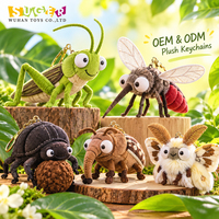 Porte-clés en peluche insectes en gros : Ciguèpes, moustiques, coléoptères, mites personnalisés – Breloques de sac pour boutiques de cadeaux, événements et vente au détail