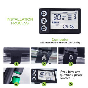 Đồng hồ đo tốc độ xe đạp điện LCD S866 [Haytrix] Fatbike V20, phụ kiện xe đạp, màn hình Fatbike, màn hình xe đạp điện - Product Image 6