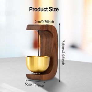 Campana de recordatorio para los comerciantes, fácil de instalar y colgar, y se utiliza para la decoración de madera de tiendas, cafeterías y oficinas - Product Image 3