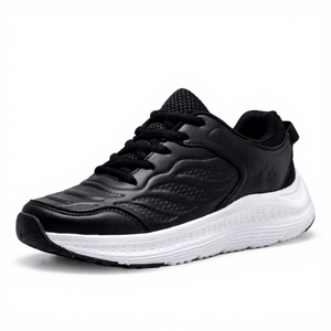 Venta al por mayor de zapatos deportivos gruesos transpirables para hombres y mujeres de cuatro estaciones de realce zapatillas de deporte de papá con plantilla de PU - Product Image 1