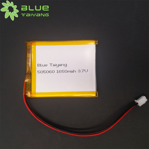 כחול Taiyang 505060 ליתיום יון פולימר 1600mah <span class=keywords><strong>lipo</strong></span> הסוללה <span class=keywords><strong>3.7v</strong></span> <span class=keywords><strong>1650mah</strong></span> li יון - Product Image 2