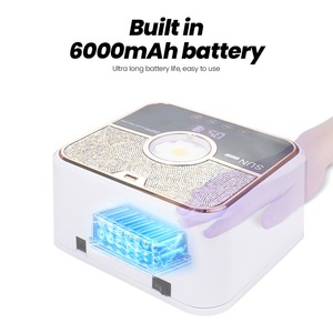 Nouvelle lampe UV LED rechargeable pour le séchage et le durcissement des ongles, avec construction métallique, pour usage domestique, séchage rapide, coffret cadeau pour mains noircies - Product Image 3