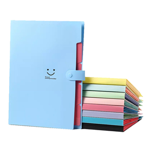 Porte-documents accordéon personnalisé à 5 poches en plastique format A4, avec motif souriant, pour organiser les documents <span class=keywords><strong>de</strong></span> bureau - Product Image 2