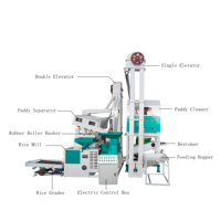 Sunfield Mini moulin à riz semi-industriel commercial à usage intensif Machine de broyage de riz pour paddy Grande fraiseuse de riz agricole