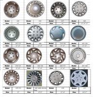 Enjoliveurs de Roue Universels Toutes Sortes en Plastique ABS / PP pour Voiture Deux Couleurs / Argent / Chrome Cache-Moyeu de Jantes 12" 13" 14" 15" 16"