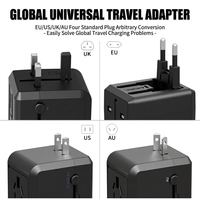 Adaptor Daya Mini 15.5W Pengisi Daya Cepat Internasional Universal dengan Port USB Tipe C untuk Perjalanan Liburan Hadiah