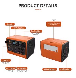 Estación Multifunción de 120-240V AC <span class=keywords><strong>716Wh</strong></span> con Panel Solar para Autocaravanas, Camping al Aire Libre, Uso en Interiores de Emergencia, Cargador AC, UPS, Onda Sinusoidal Pura - Product Image 4