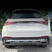جناح خلفي من البلاستيك ABS بتصميم أسود لامع ونمط الكربون مناسب لسيارات مرسيدس-بنز فئة GLC طراز X254 GLC260 300 موديل 2023+