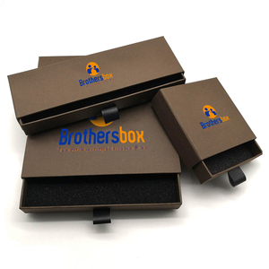 Biodegradable Cardboard Jewelry Drawer <b>Box</b> with Custom Design for Necklace Packaging - Product Image 4