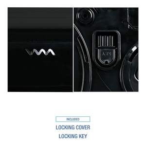 Dispensador de papel higiénico doble jumbo Boardwalk R4070BKBW de 20.25 pulgadas X 6 pulgadas X 12.25 pulgadas Dispensador de Jabón Líquido Negro - Product Image 1