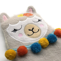 Coussin chauffant en forme d'alpaga, très populaire, pour micro-ondes, avec chaleur humide, chaud et froid