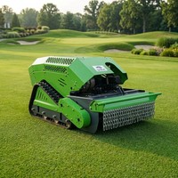 Tondeuse à gazon robotisée SK RC à chenilles de 800 mm, moteur essence 4 temps 18 CV, pour pentes raides et vergers, vente directe usine