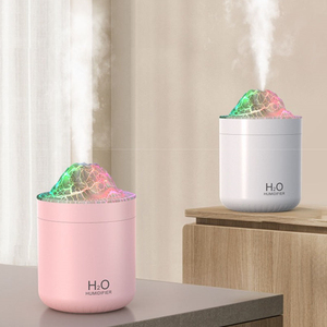 Mejor venta 500ml gran capacidad ultrasónico colorido llama atomizador Mini escritorio aire hidratación humidificador - Product Image 3