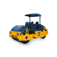Compacteur vibrant articulé compact 50Hz, fréquence de vibration YZC3, rouleau compresseur vibrant pour petits projets de pavage en asphalte