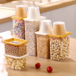 Nhựa nhà bếp kín thực phẩm lưu trữ Container có nắp đậy đựng thức ăn tổ chức container cho ngũ cốc thực phẩm khô bột đường - Product Image 2