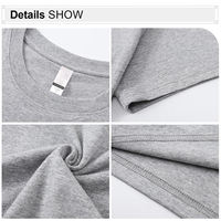 T-shirts pour hommes en coton 100% tricoté, 180 g/m², imprimés surdimensionnés, graphiques personnalisés, grandes tailles