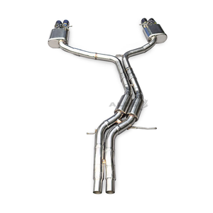 Système d'échappement Catback OEM d'usine avec silencieux pour Audi <span class=keywords><strong>S4</strong></span> S5 3.0T <span class=keywords><strong>B8</strong></span> 2008-2016, haute performance avec valve, son de course amélioré - Product Image 2