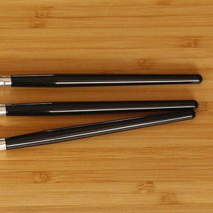 Pour appliquer la crème de fond de teint liquide ombres à paupières couleurs des lèvres avec sac pinceaux de maquillage en silicone professionnels 3 pièces - Product Image 4