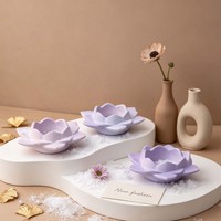 Nouvelles idées : Moule en résine pour bougeoir Lotus, boîte de rangement pour fleurs, cendrier, moule à gâteau