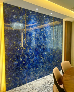 Dalles de marbre bleu de bolivie de pierre de luxe exotique directe d'usine pour le mur de fond et le mur de fond de marbre de dessus de table - Product Image 5