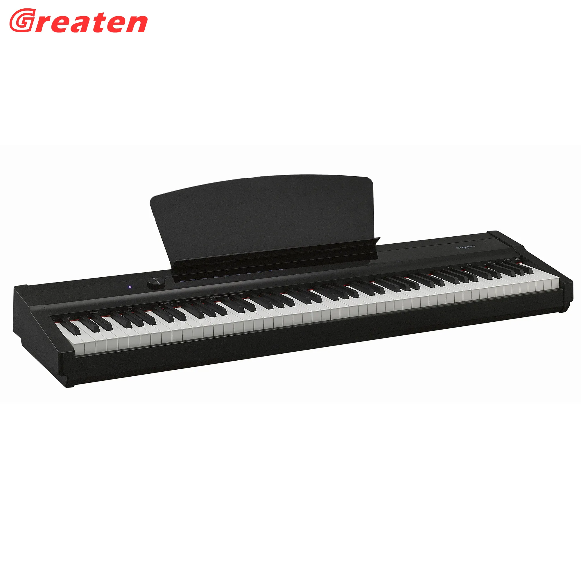मिडी इलेक्ट्रॉनिक पियानो कीबोर्ड, डिजिटल पियानो हथौड़ा कार्रवाई पोर्टेबल, टच स्क्रीन, 88 चाबियाँ | सर्वश्रेष्ठ विक्रेता | P-20