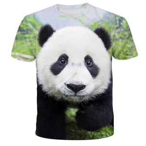 Camiseta con estampado de panda en 3D para hombre, con detalles que brillan en la oscuridad, tela transpirable de secado rápido y un ajuste holgado para un estilo inigualable - Product Image 3