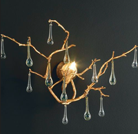 Lustre de luxe créatif pour la décoration intérieure, salon, salle à manger, escalier, lampe murale moderne en cristal LED