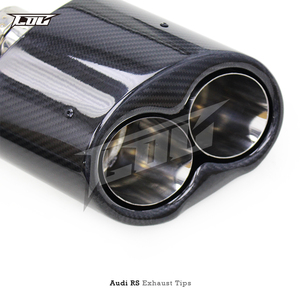 Puntas de Fibra de Carbono Negra BSK para <span class=keywords><strong>Audi</strong></span> <span class=keywords><strong>RS3</strong></span>/RS4 2016-2024, Tubo de <span class=keywords><strong>Escape</strong></span> de Acero Inoxidable, Silenciador, Sistema de <span class=keywords><strong>Escape</strong></span> - Product Image 5