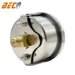 2.5 인치 캡슐 압력 게이지-100 Mbar 후면 연결 의료용 진공 압력 측정기 용 벨로우즈 공기압 게이지 - Product Image 4