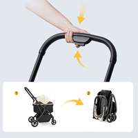 Nouveau design de l'usine Poussette blanche amovible pliable Oxford pour animaux de compagnie pour l'extérieur