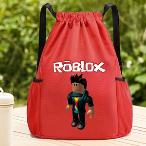 Mochila con cordón para juegos <span class=keywords><strong>Roblox</strong></span>, mochila deportiva de anime para fitness y baloncesto, mochila DynaBlocks, mochila escolar, <span class=keywords><strong>bolsa</strong></span> de dulces, regalos - Product Image 5
