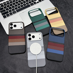 Funda Delgada para Teléfono con Diseño <span class=keywords><strong>de</strong></span> Rayas, sin Marco, para <span class=keywords><strong>iPhone</strong></span> 15 16 17 Pro Max, Carga Magnética Inalámbrica, Venta al Por Mayor <span class=keywords><strong>de</strong></span> Fábrica - Product Image 2