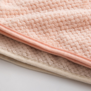 Hair Towel Dry Hair Microfiber Waffle Quick Drying Wrap Turban Bath Shower Head Towel with Buttons - Product Image 5