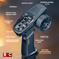 Hstar R22 1:12 Véhicule RC tout-terrain à transmission intégrale 4x4 entièrement proportionnel, télécommande 2,4G, voiture de type crawler, jouet de loisir pour adultes et garçons