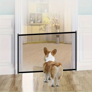 Valla retráctil para puerta de mascotas, vallas para perros y gatos, escalera interior, pasarela, Red de aislamiento, valla de seguridad, productos para mascotas - Product Image 1